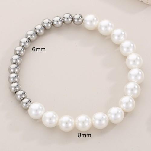 Pulsera SS Con Perlas
