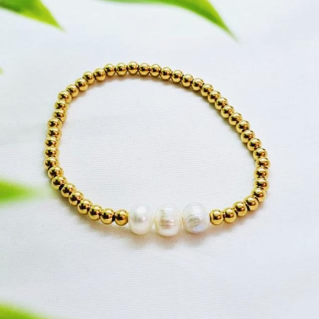 Pulsera SS con Perlas