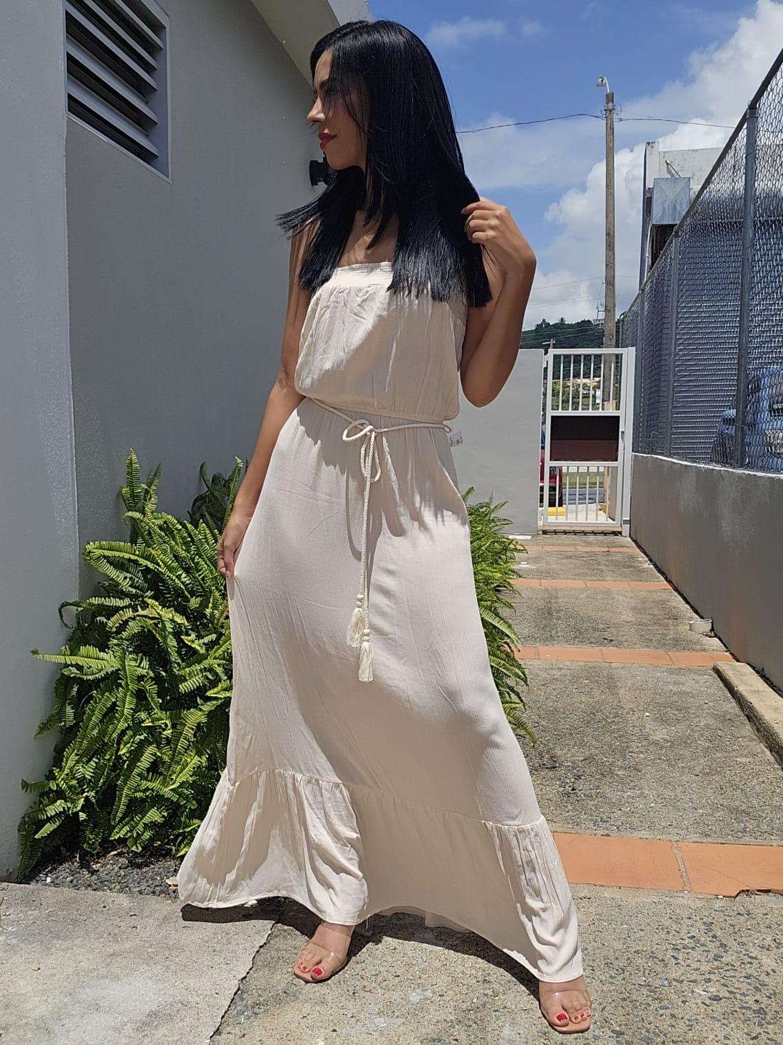 Tube Woven Maxi Dress