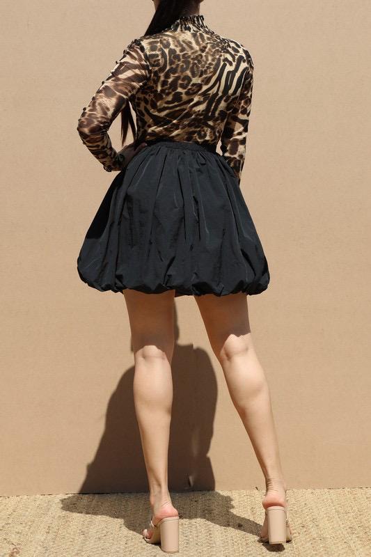 BUBBLE LEOPARD DRESS