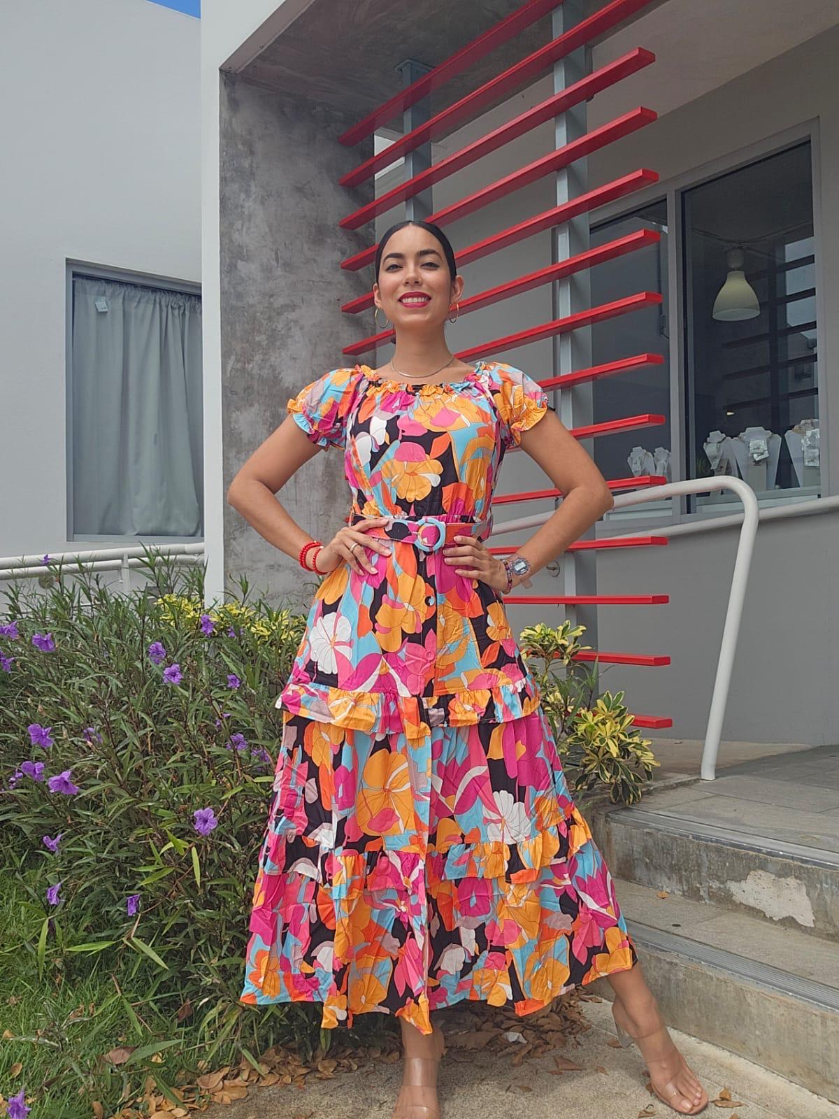 PRINTED MAXI DRESS