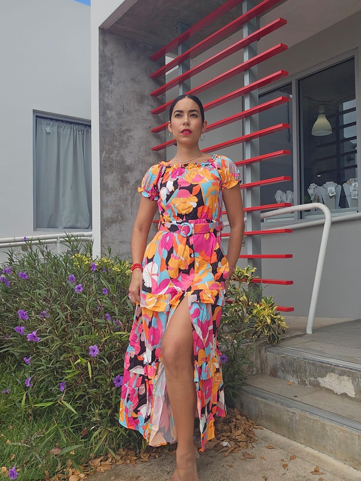 PRINTED MAXI DRESS