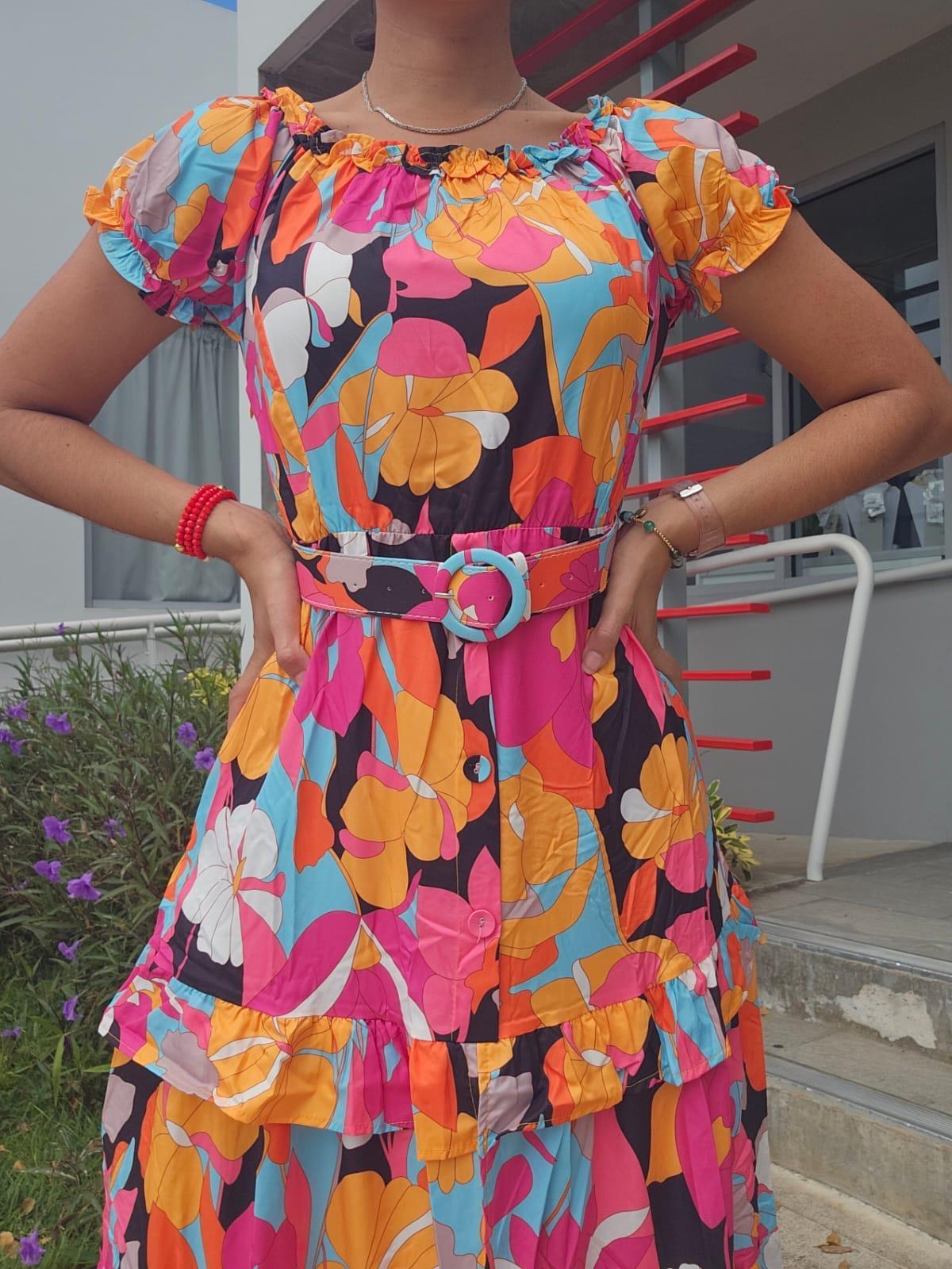 PRINTED MAXI DRESS