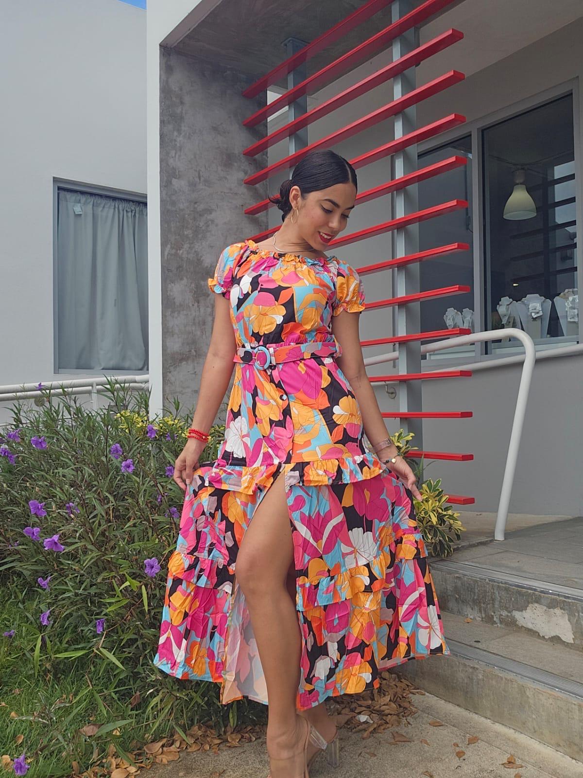 PRINTED MAXI DRESS
