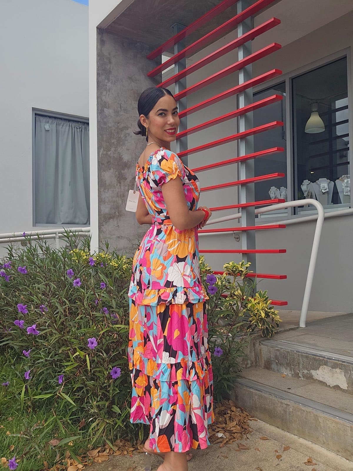 PRINTED MAXI DRESS