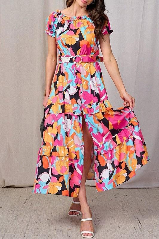 PRINTED MAXI DRESS
