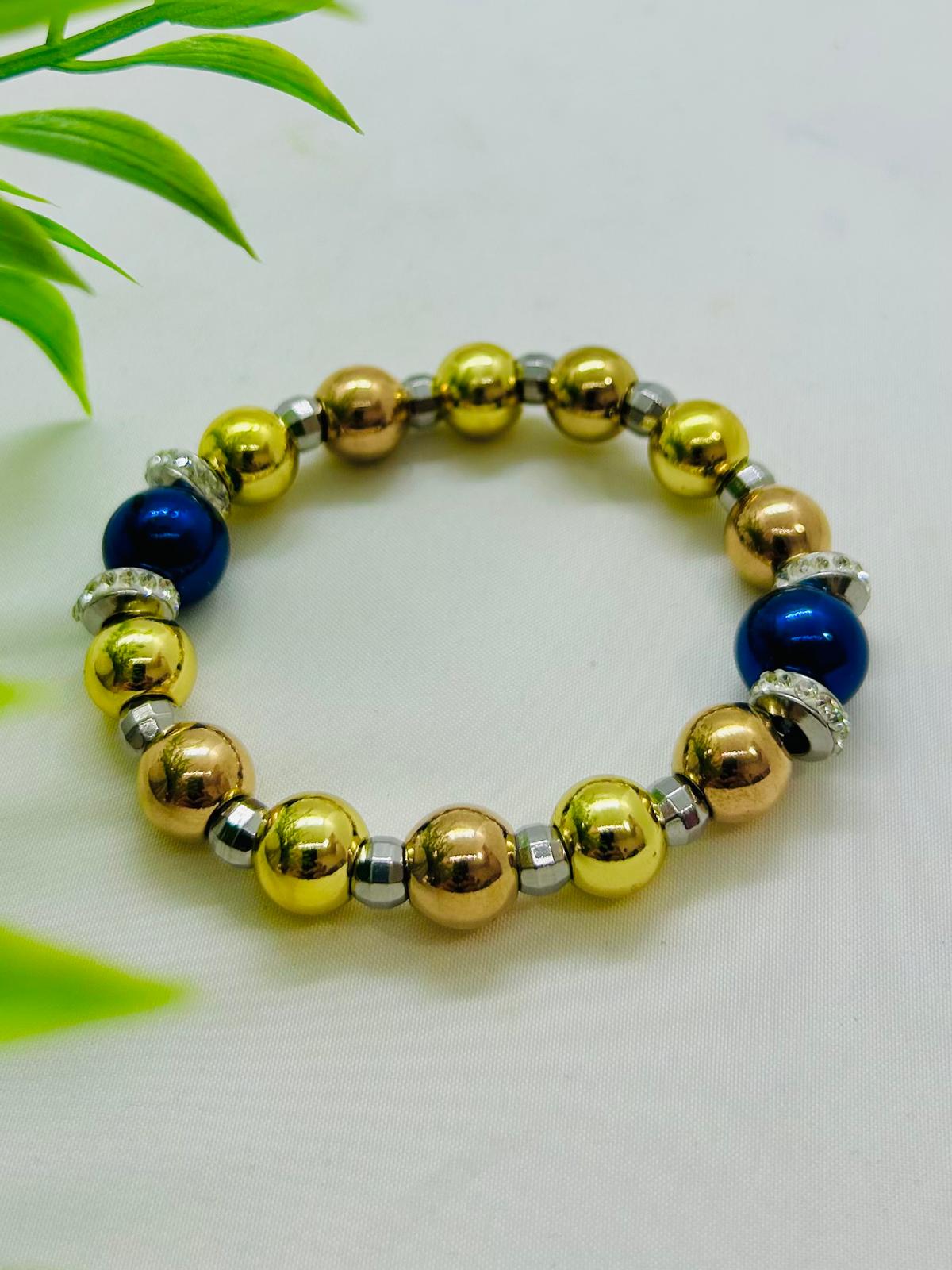 PULSERA ELASTICA STAINLESS STEEL MULTICOLOR