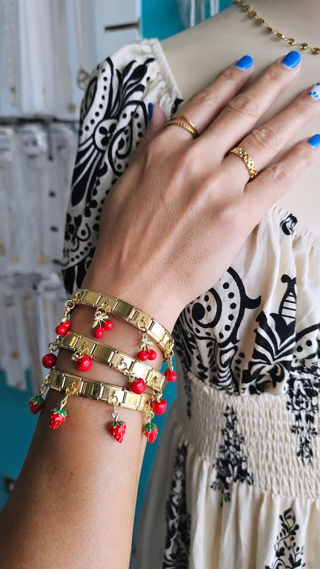 ITALIAN STYLE BRACELET STAINLESS STEEL ENCHAPADO EN ORO 18K