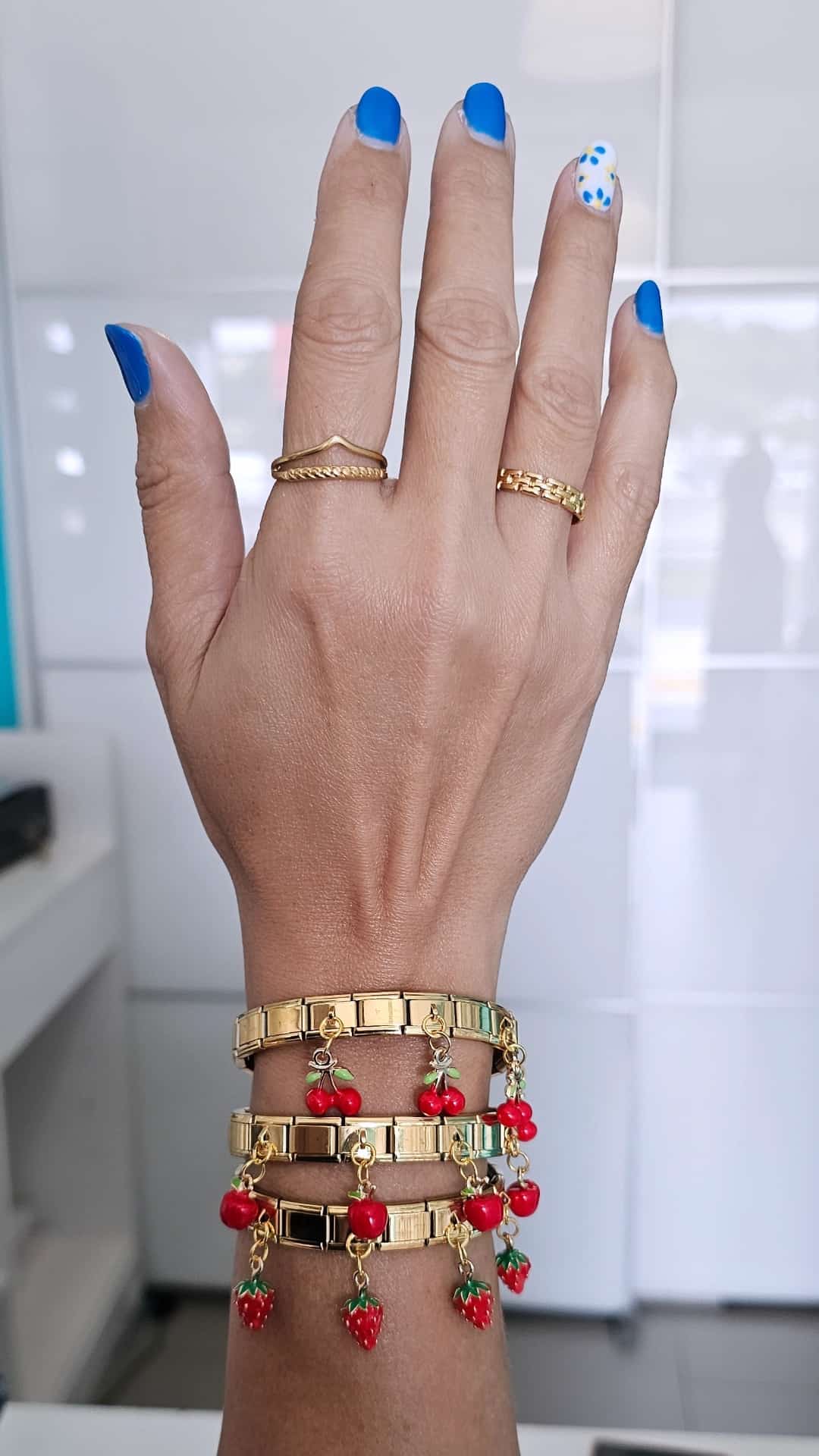 ITALIAN STYLE BRACELET STAINLESS STEEL ENCHAPADO EN ORO 18K