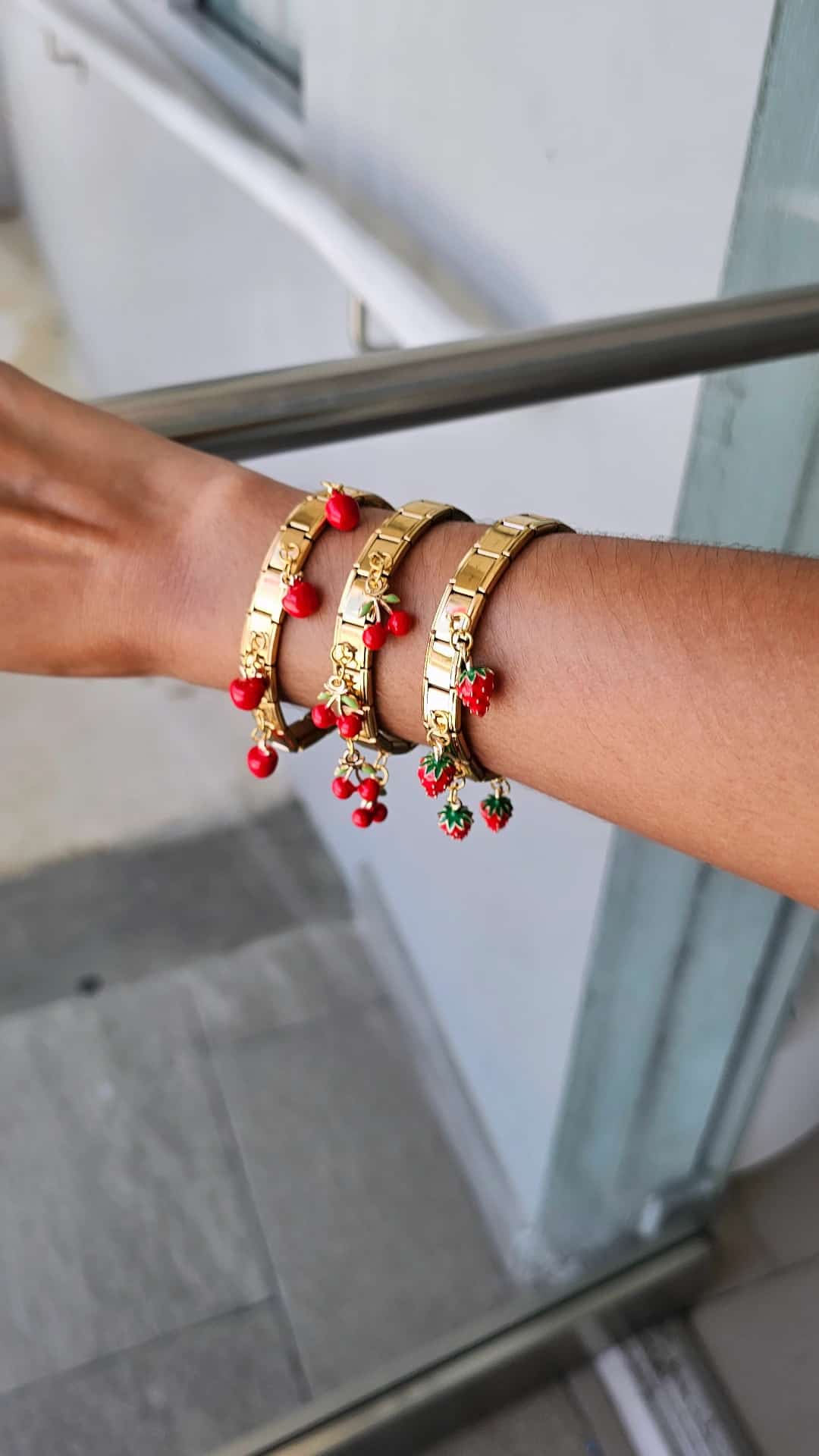 ITALIAN STYLE BRACELET STAINLESS STEEL ENCHAPADO EN ORO 18K
