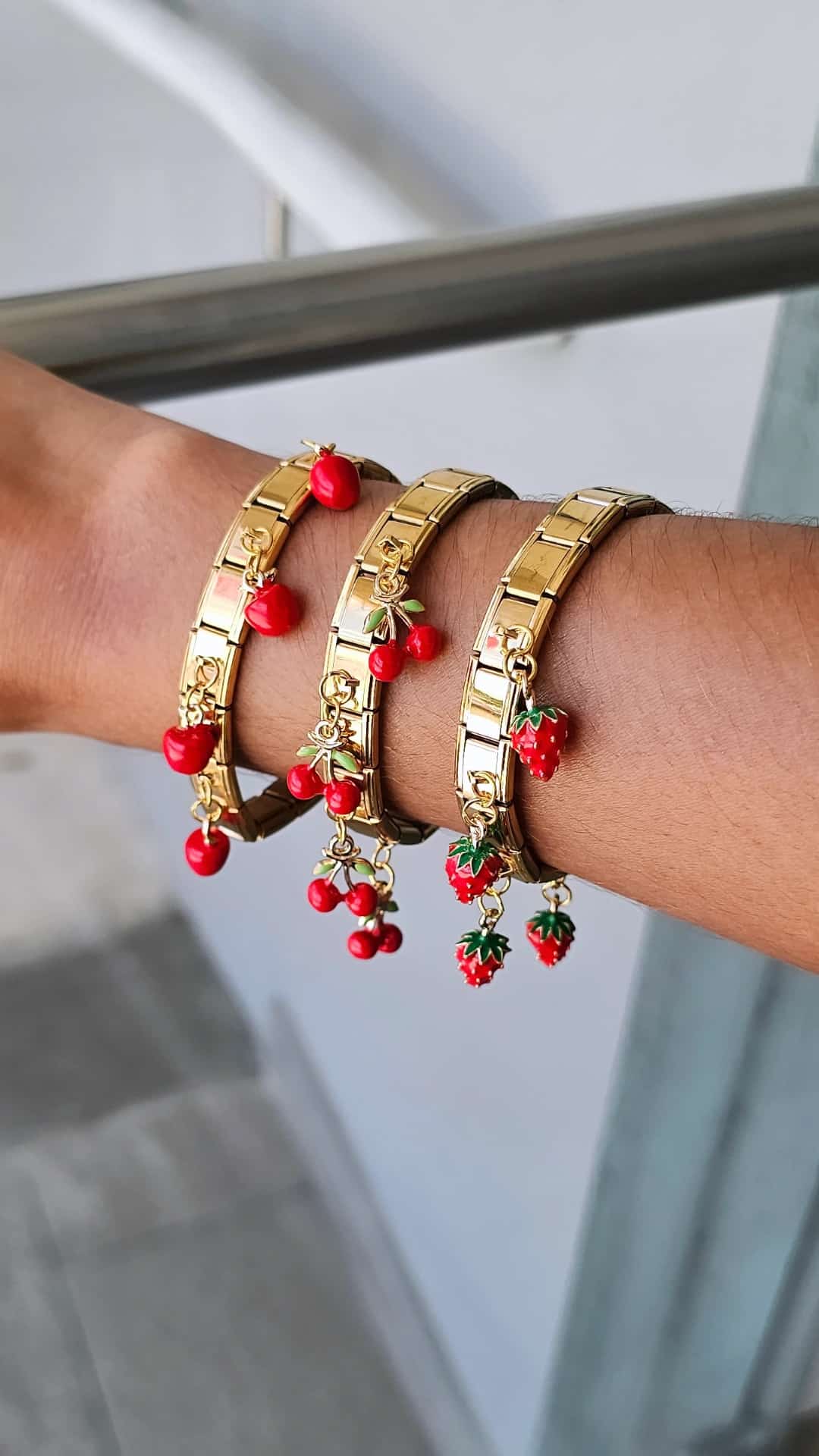 ITALIAN STYLE BRACELET STAINLESS STEEL ENCHAPADO EN ORO 18K