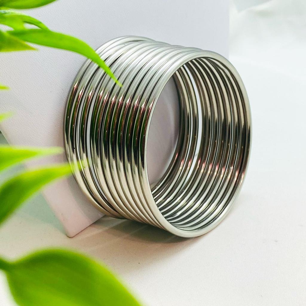 Bangles Plateadas