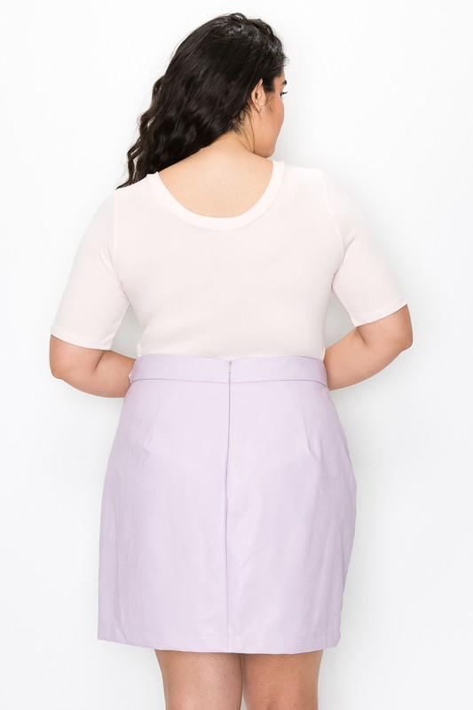 Solid Color Plus Bodysuit