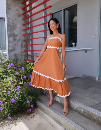 Pleated Maxi Dress