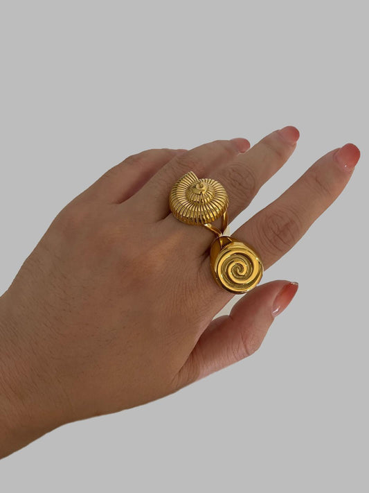 SORTIJA DE CARACOL EN STAINLESS STEEL