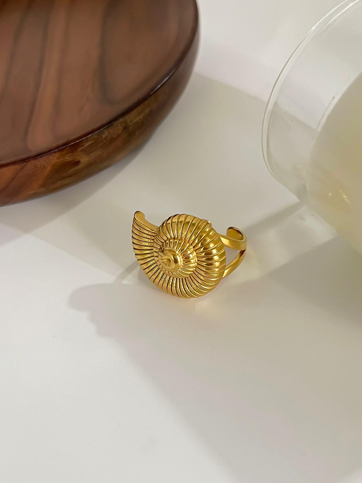SORTIJA DE CARACOL EN STAINLESS STEEL
