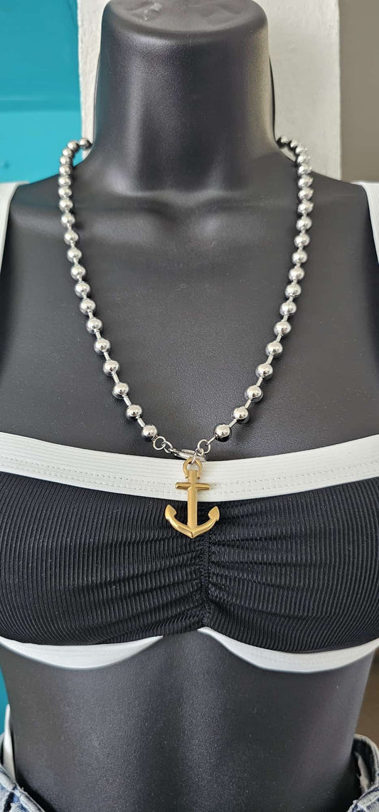 COLLAR LARGO DE ANCLA, STAINLESS STEEL
