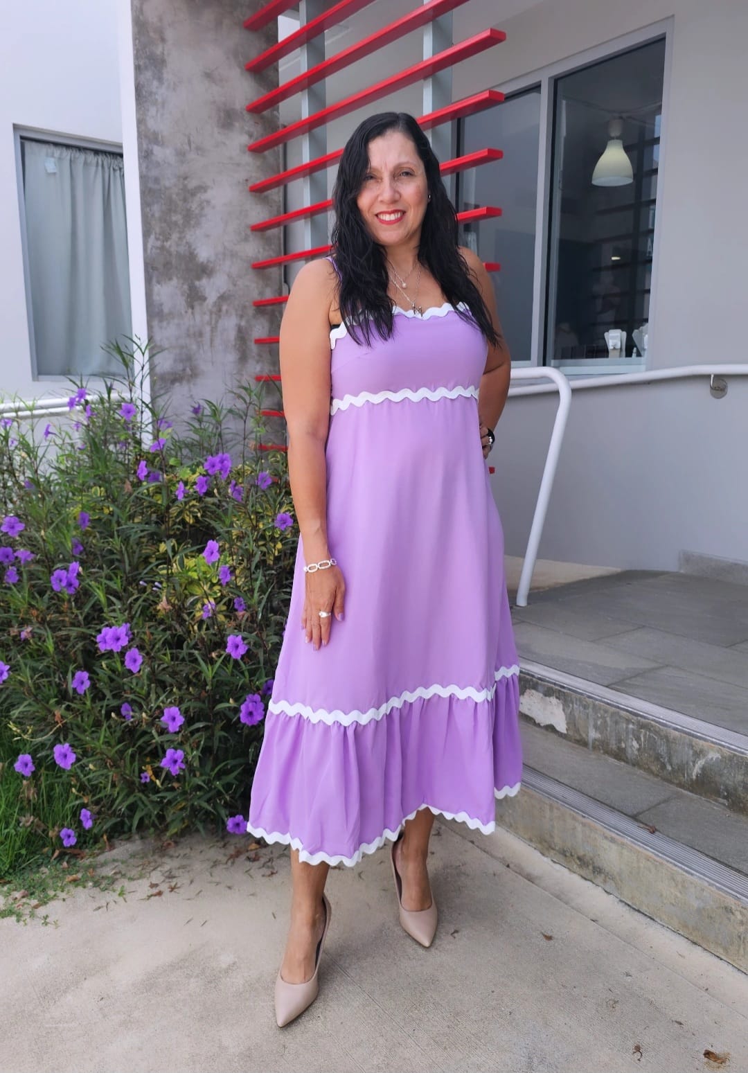 Pleated Maxi Dress