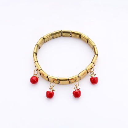 ITALIAN STYLE BRACELET STAINLESS STEEL ENCHAPADO EN ORO 18K